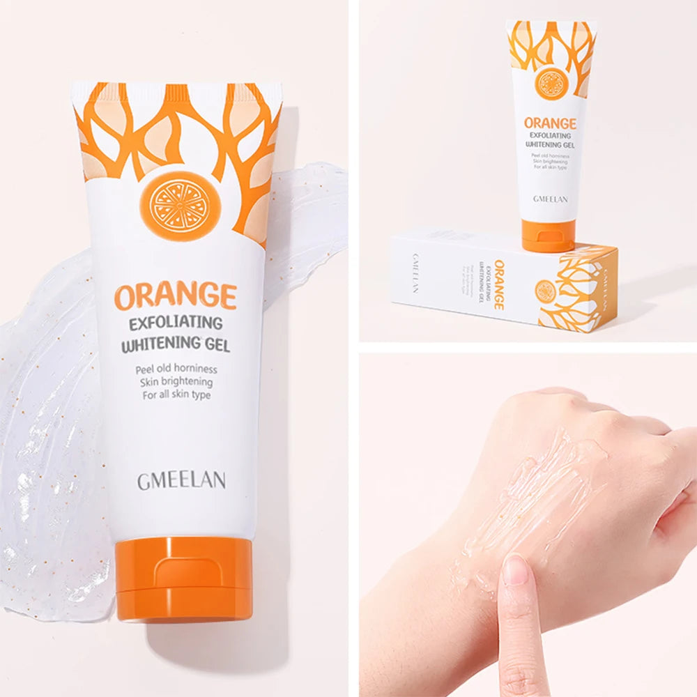 Revitalize Your Skin with Orange Exfoliating Gel - Gentle Dead Spot Remover & Brightening Scrub, 50G
