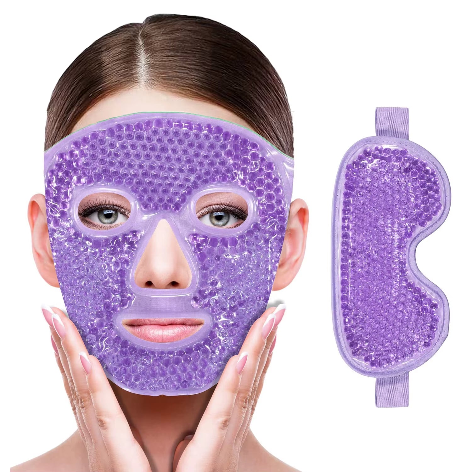 Cooling Gel Eye Mask - Hot & Cold Compress for Relaxation and Refreshing Facial Spa Treatment