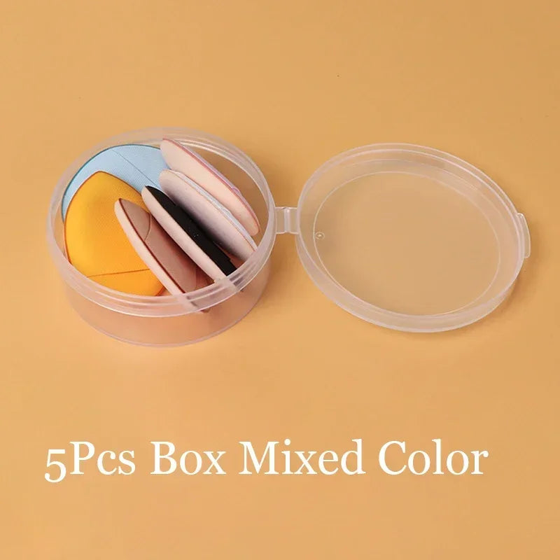 Mini Finger Puff Foundation Sponges - 5/10 Pcs Air Cushion Makeup Applicators for Flawless Concealer & BB Cream Application