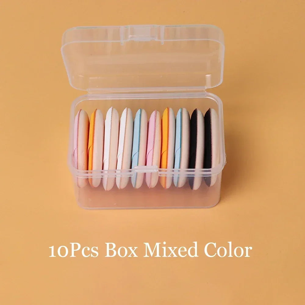 Mini Finger Puff Foundation Sponges - 5/10 Pcs Air Cushion Makeup Applicators for Flawless Concealer & BB Cream Application