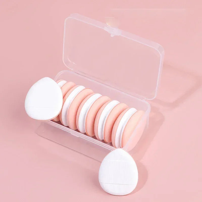 Mini Finger Puff Foundation Sponges - 5/10 Pcs Air Cushion Makeup Applicators for Flawless Concealer & BB Cream Application