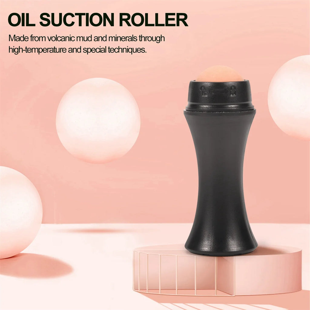 Volcanic Oil Control Roller - Matte Finish Face Oil Absorbing Tool