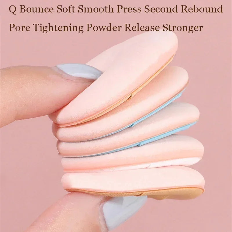 Mini Finger Puff Foundation Sponges - 5/10 Pcs Air Cushion Makeup Applicators for Flawless Concealer & BB Cream Application