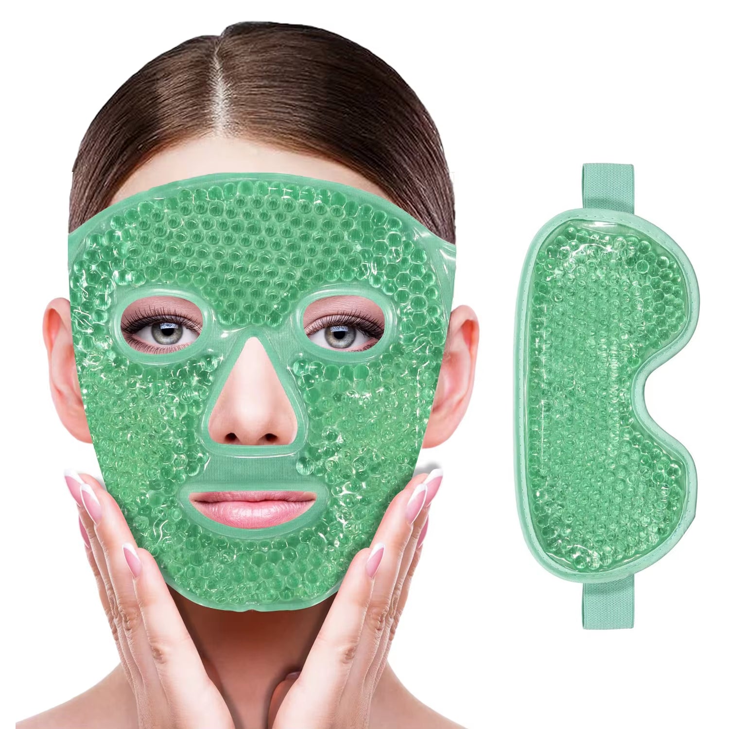 Cooling Gel Eye Mask - Hot & Cold Compress for Relaxation and Refreshing Facial Spa Treatment