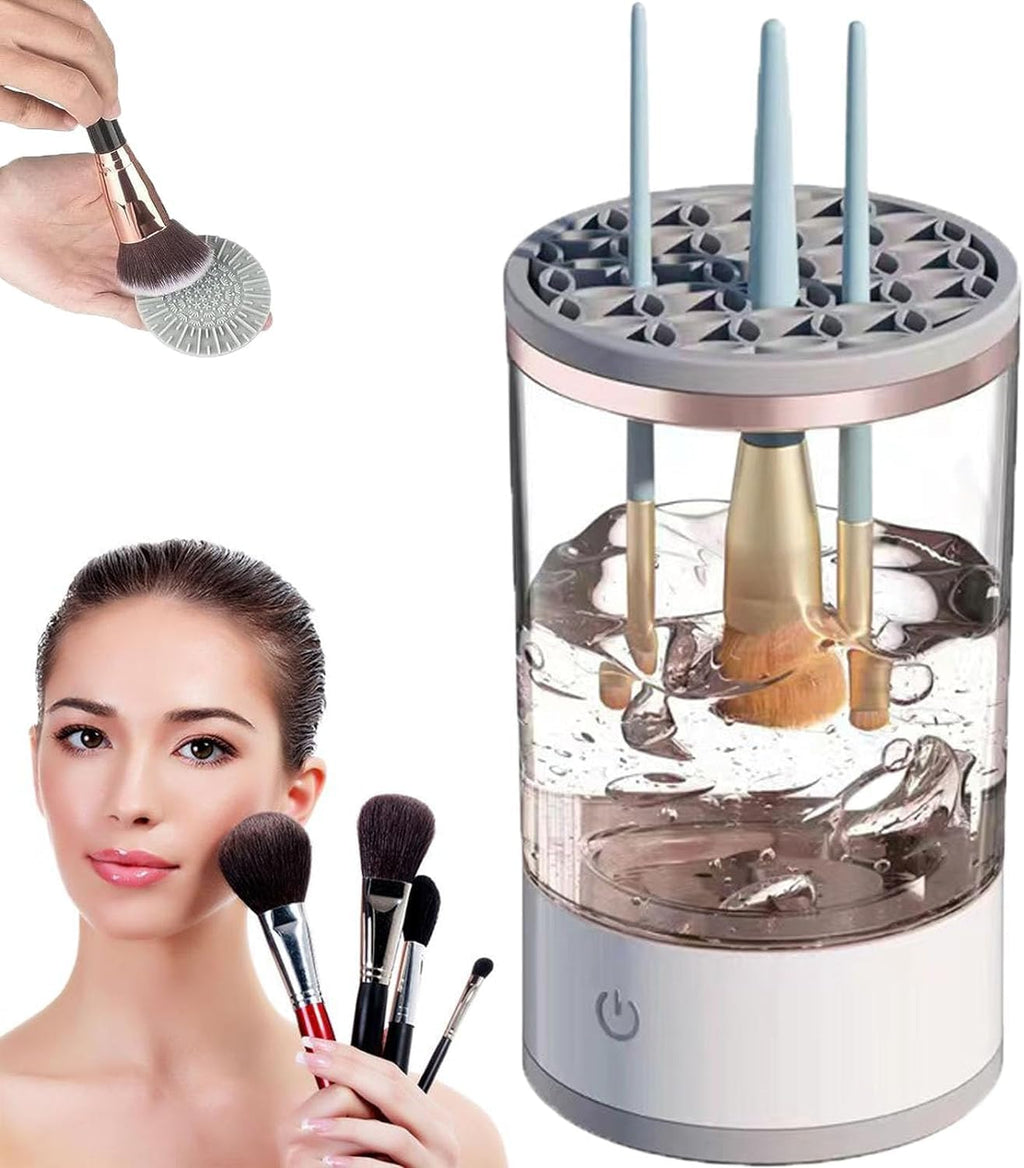 Electric Makeup Brush Cleaner & Dryer with Reusable Makeup Sponge Set - Perfect Gift for Women!