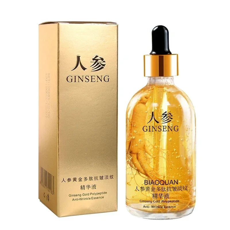 Revitalize Your Skin with 100Ml Gold Ginseng Face Essence - Anti-Wrinkle, Brightening & Moisturizing Niacinamide Serum