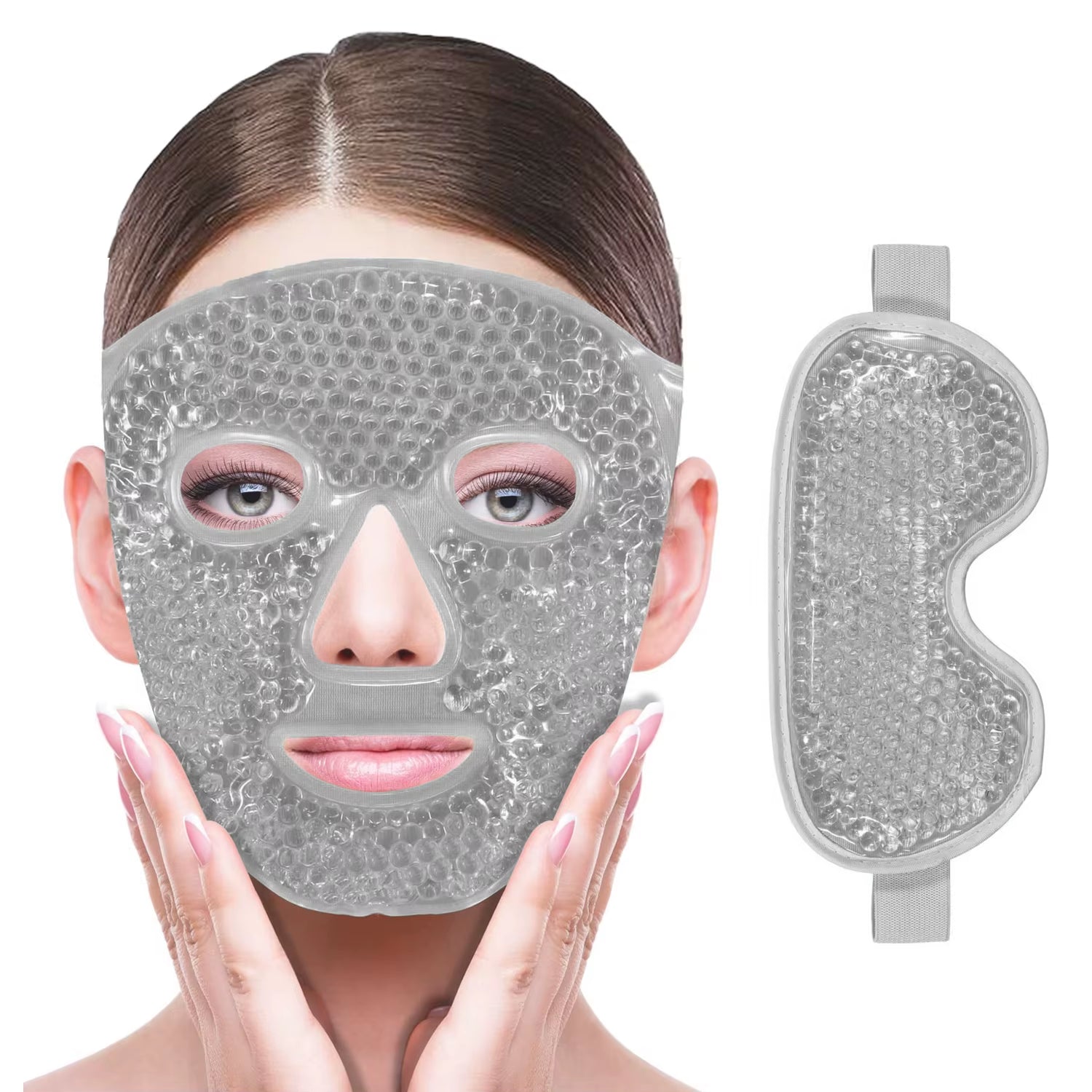 Cooling Gel Eye Mask - Hot & Cold Compress for Relaxation and Refreshing Facial Spa Treatment
