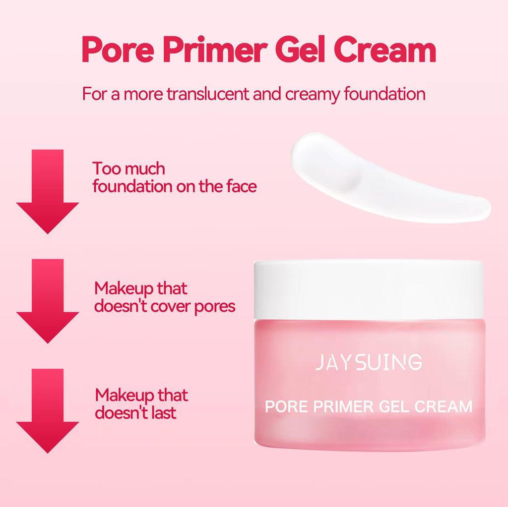 Invisible Pore Primer Cream - Long-Lasting Matte Base Makeup for Oil Control & Refreshing Moisturization