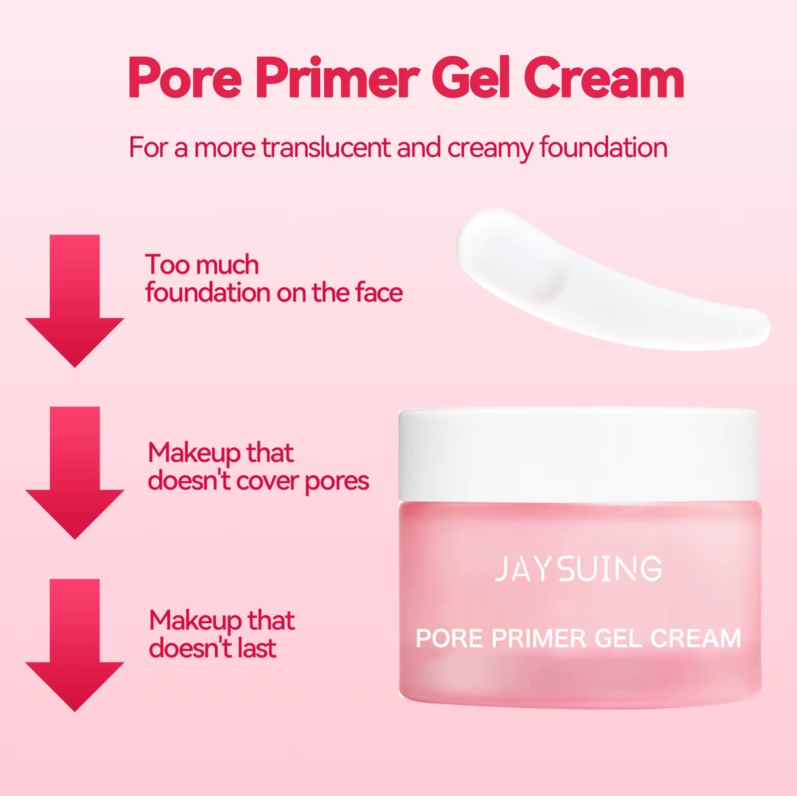 Invisible Pore Primer Cream - Long-Lasting Matte Base Makeup for Oil Control & Refreshing Moisturization
