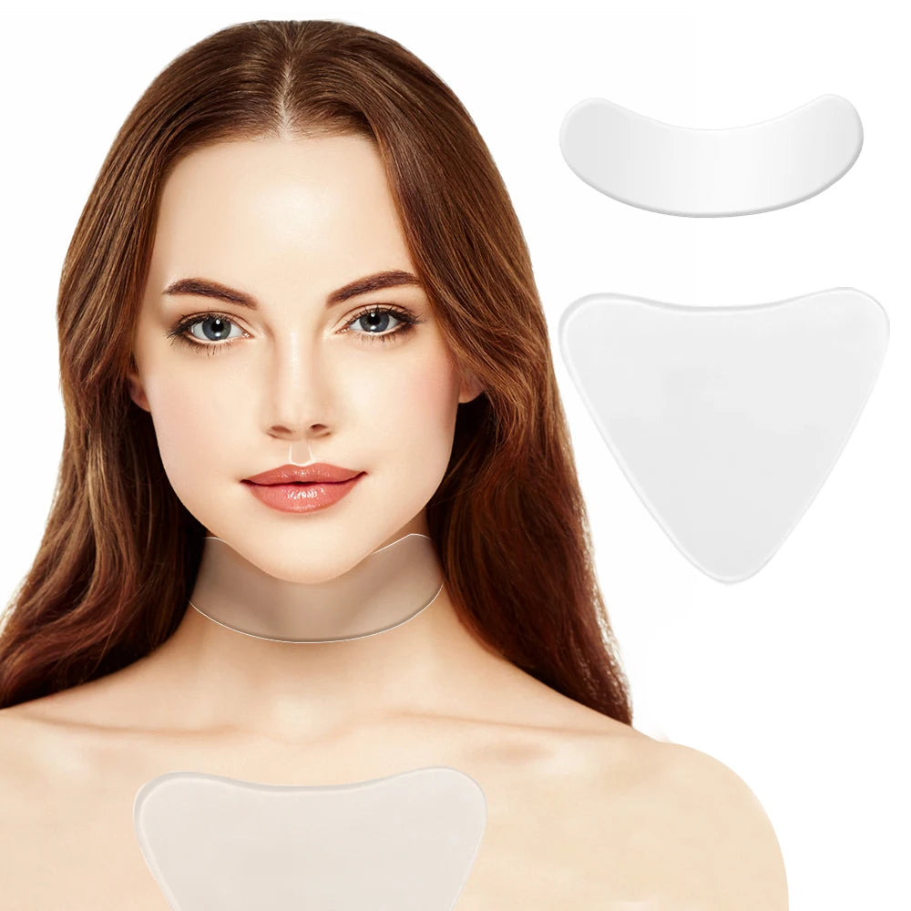 Revitalize Your Skin with Reusable Anti-Wrinkle Chest Pads - Silicone Lift & Firm Neck Patches