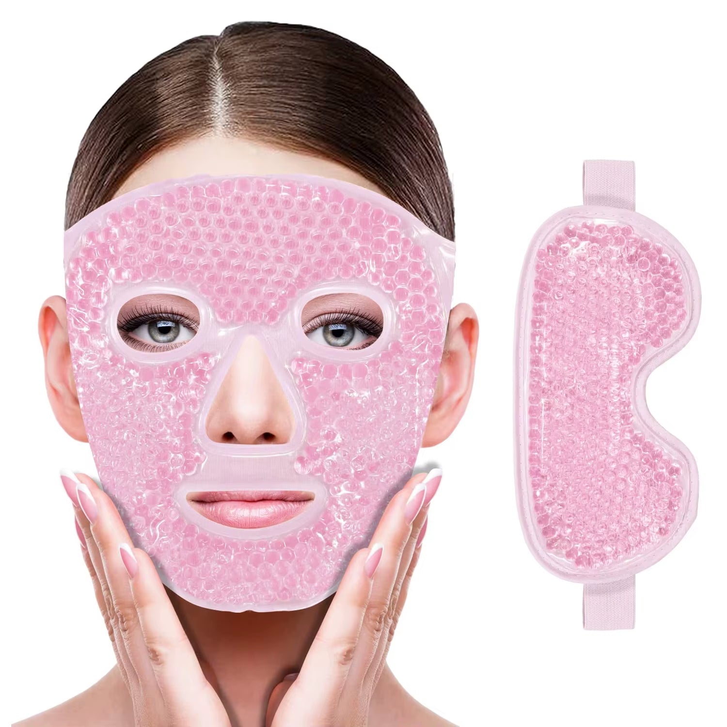 Cooling Gel Eye Mask - Hot & Cold Compress for Relaxation and Refreshing Facial Spa Treatment