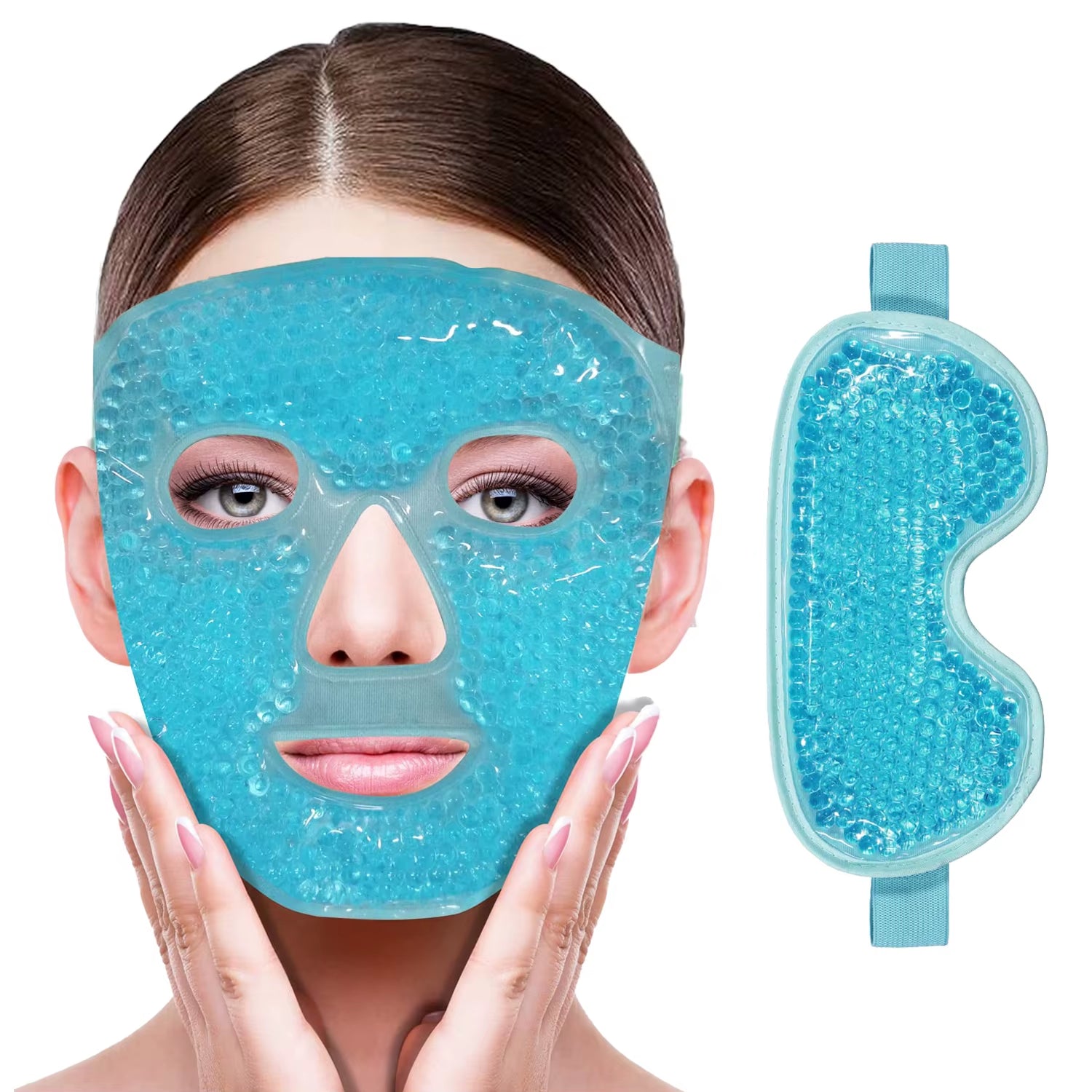Cooling Gel Eye Mask - Hot & Cold Compress for Relaxation and Refreshing Facial Spa Treatment
