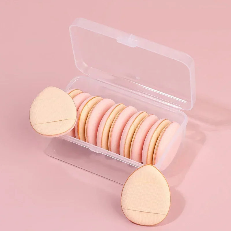 Mini Finger Puff Foundation Sponges - 5/10 Pcs Air Cushion Makeup Applicators for Flawless Concealer & BB Cream Application