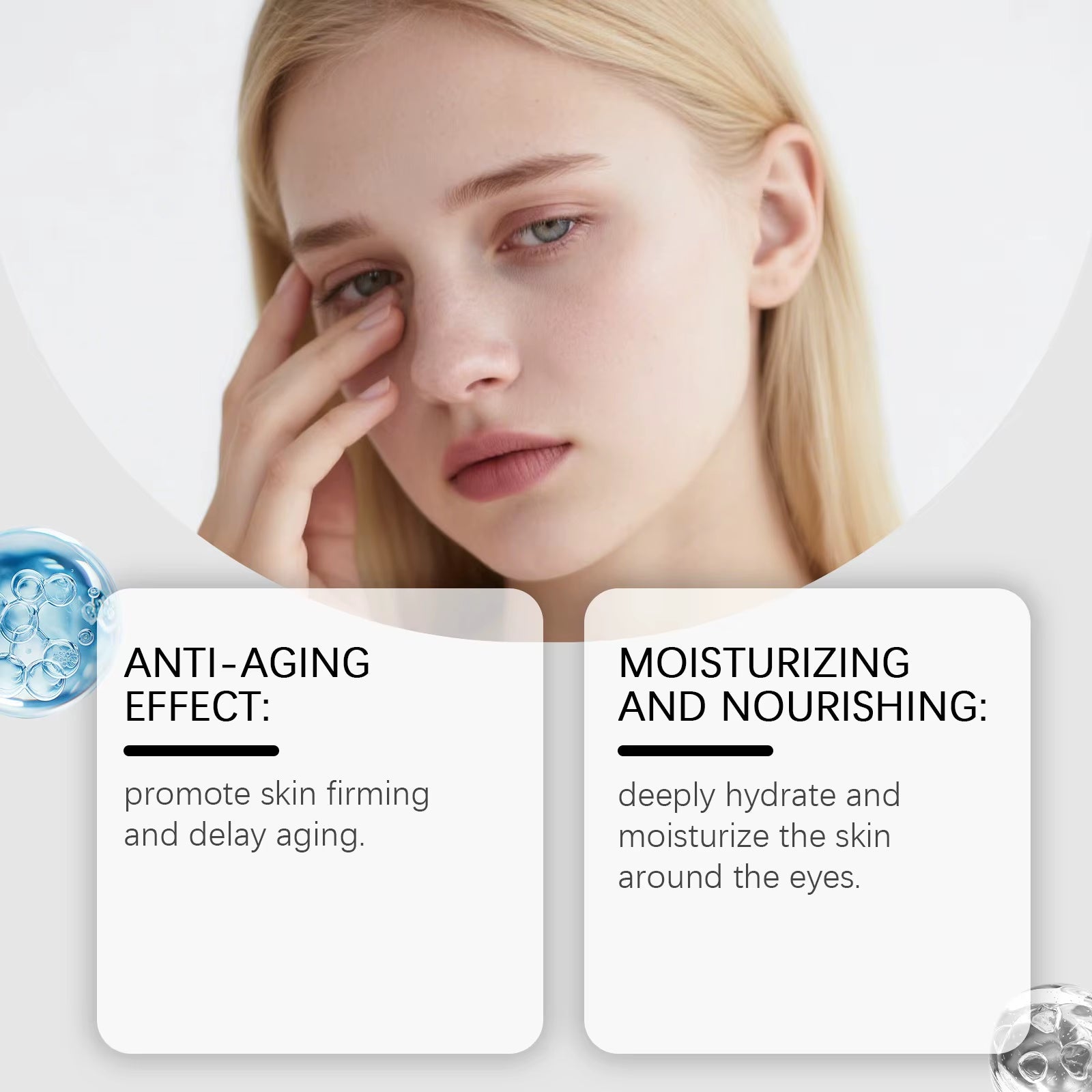 Firm Eye Tightener Cream Remove Dark Circles Eye Bags Anti-Wrinkle Lifting Smoothing Fine Lines Moisturizing Temporary Eye Cream