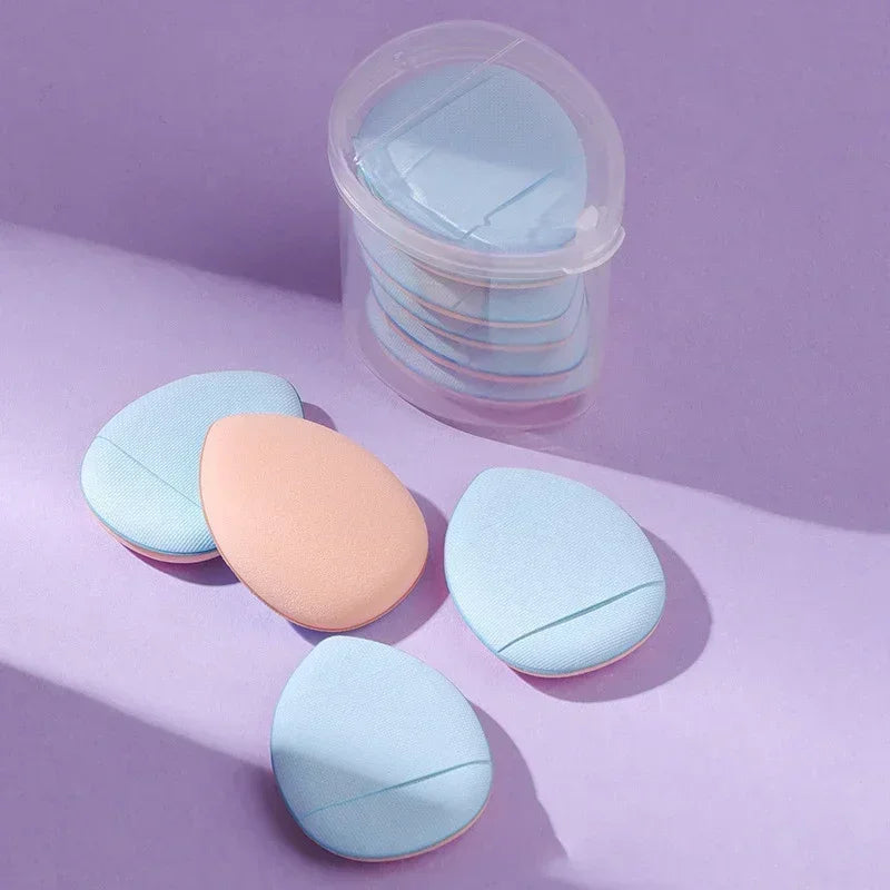 Mini Finger Puff Foundation Sponges - 5/10 Pcs Air Cushion Makeup Applicators for Flawless Concealer & BB Cream Application