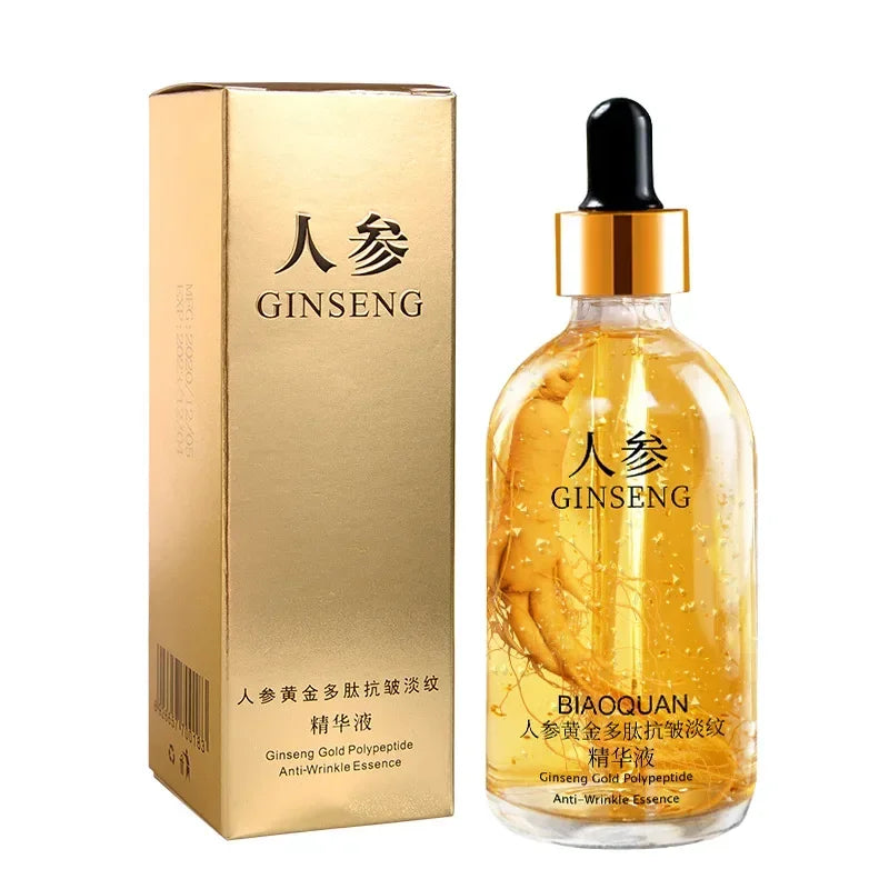 Revitalize Your Skin with 100Ml Gold Ginseng Face Essence - Anti-Wrinkle, Brightening & Moisturizing Niacinamide Serum