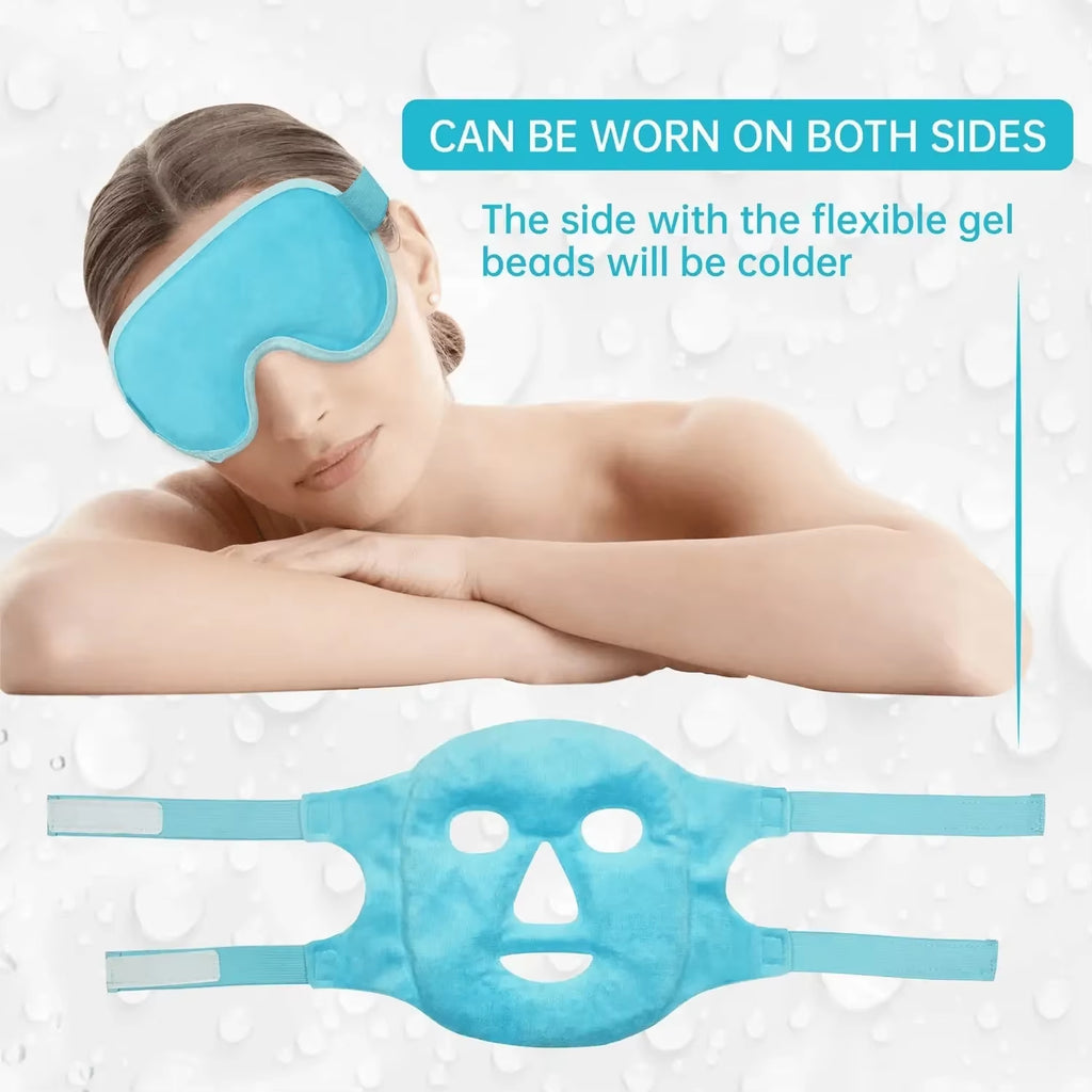 Cooling Gel Eye Mask - Hot & Cold Compress for Relaxation and Refreshing Facial Spa Treatment