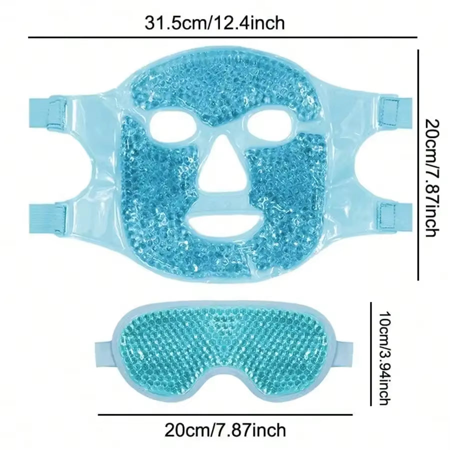 Cooling Gel Eye Mask - Hot & Cold Compress for Relaxation and Refreshing Facial Spa Treatment
