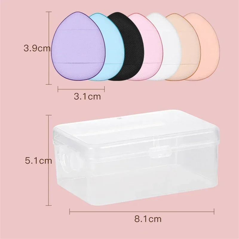 Mini Finger Puff Foundation Sponges - 5/10 Pcs Air Cushion Makeup Applicators for Flawless Concealer & BB Cream Application