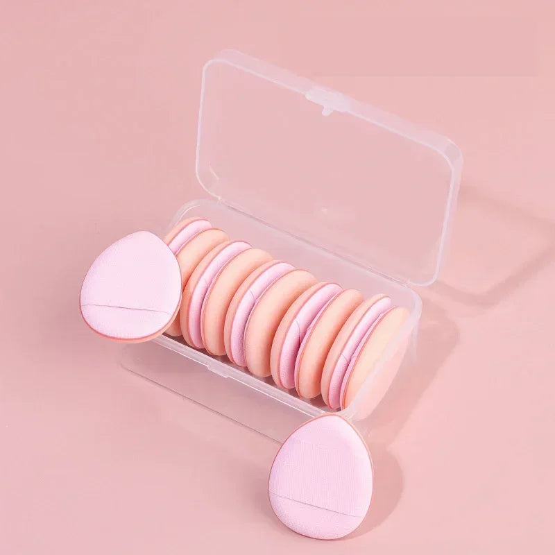 Mini Finger Puff Foundation Sponges - 5/10 Pcs Air Cushion Makeup Applicators for Flawless Concealer & BB Cream Application