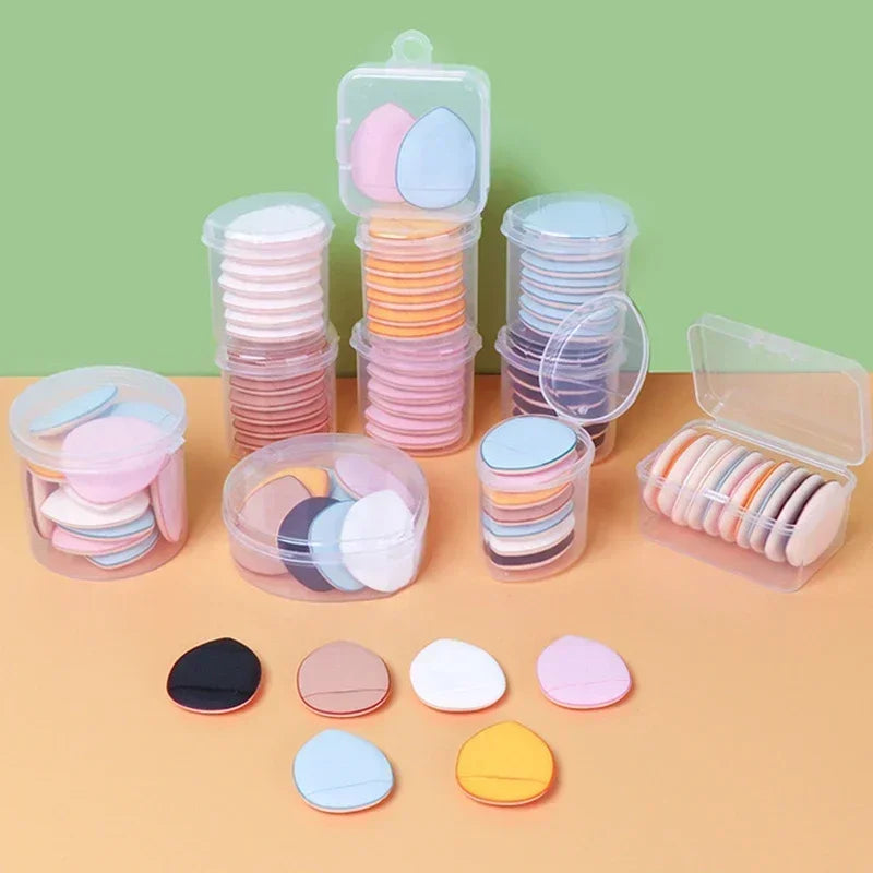 Mini Finger Puff Foundation Sponges - 5/10 Pcs Air Cushion Makeup Applicators for Flawless Concealer & BB Cream Application